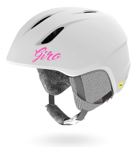 Casco De Nieve Giro Launch Mips Youth - Blanco Mate - Talla 