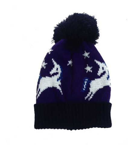 Gorro Infantil Pompon Unicornio Tejido Skora 27440 