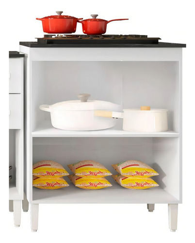 Armario de cocina Counter Cooktop 4 Bocas Fox Home Texture