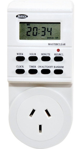 Timer Digital Enchufable 2200w Programacion Semanal Xtim0320