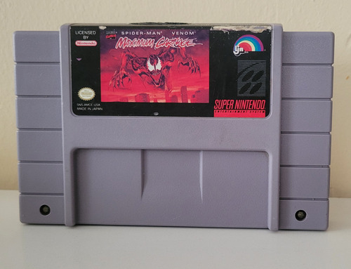 Spider Man & Venom Maximum Carnage Super Nintendo Snes