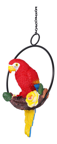 Colgante De Resina Sintética Con Diseño De Guacamayo Para De