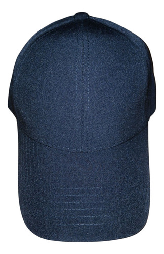 Gorra Lisa Negra Nylon Perforada