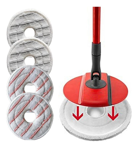 Recambio Para Mopa Vileda Spin & Clean, 4 Unidades