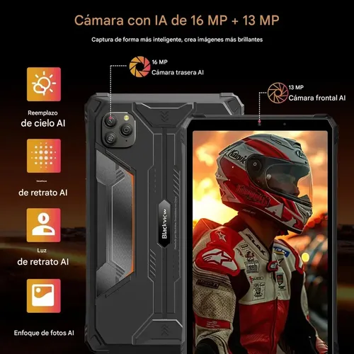 Tablet robusto Blackview Active 5 de 8 | 4g, Wi-Fi, NFC, Bluetooth