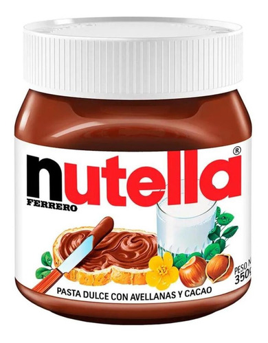 Nutella Ferrero 350 G Crema De Avellanas Chocolate Cacao