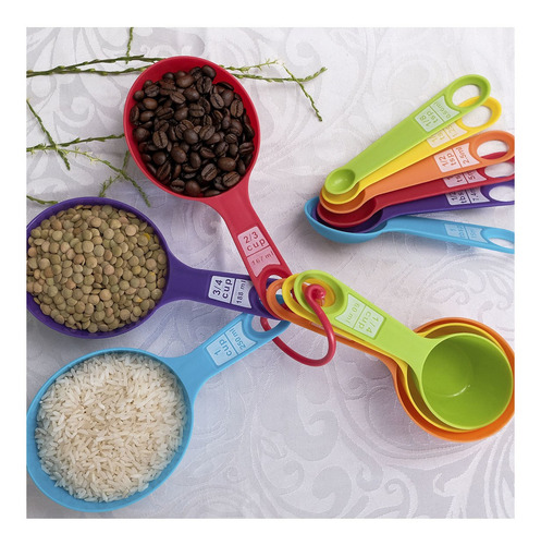 Imagem 2 de 6 de Medidor - 12pcs - Diversos Alimentos Receita Ud499 123 Util
