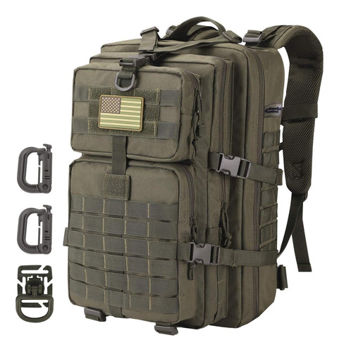 Mochila Backpack Táctica Militar Impermeable Para Viaje Hombre Campismo Escolar Deportiva Antirrobo Laptop De Lona