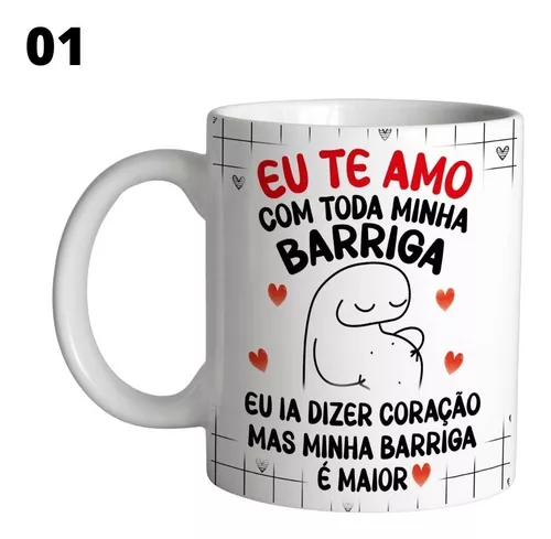 Caneca Meme Boneco Palito Te Amo Do Tamanho Da