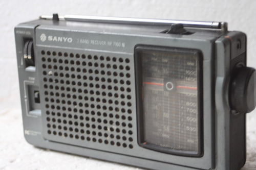 Radio Sanyo Rp 7160 N Nao Funciona Sucata De Peças Preto (Usado)