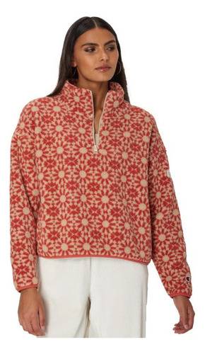 Champion Sudadera Polar Cierre Estampado Geométrico Colores