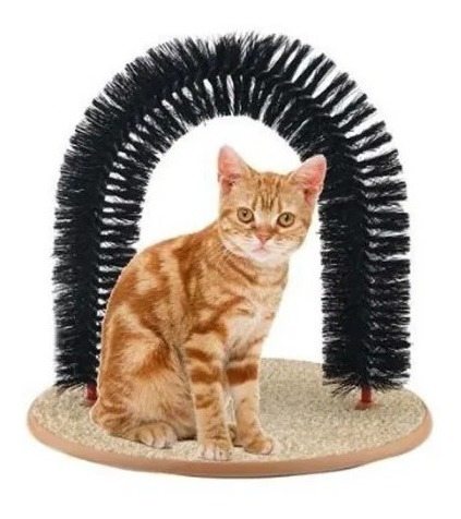 Imagen 3 de 3 de Arco Masajeador Y Rascador Para Gatos