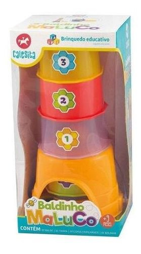 Imagen 5 de 6 de Baldecito Loco Maluco Apilable Y Encastre 864 Calesita