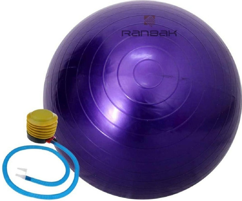 Pelota Fitness/yoga 85cm Ranbak 736 C/inflador +envio Gratis