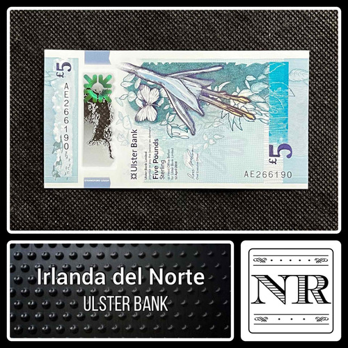 Imagen 1 de 4 de Irlanda - 5 Pounds - Año 2018 - P #nd - Ulster - Polímero