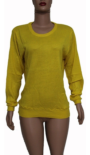 Imagem 1 de 2 de Blusinha Blusa Fê Feminina Comprida Básica Frio Meia Estação