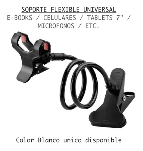 Imagen 3 de 5 de Soporte Brazo Flexible Celular Tablet Book Escritorio