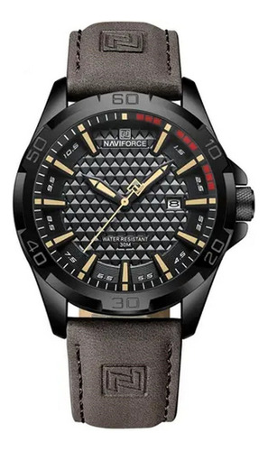 Reloj Naviforce Original Nf 8023 Marrón + Estuche