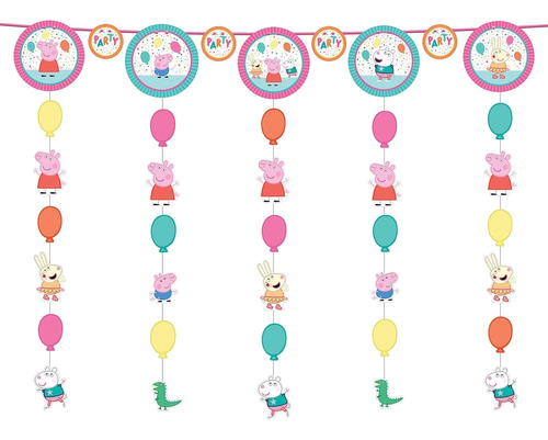 Peppa Pig - Decoración De Confeti Para Fiestas (48 Pulgadas)