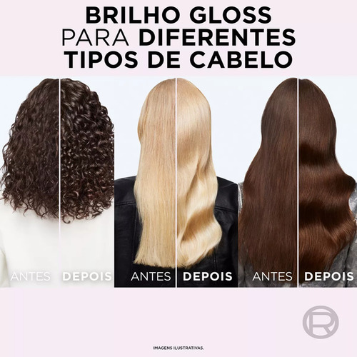 Elseve Glycolic Gloss Shampoo, Cond, Máscara E Acidificante
