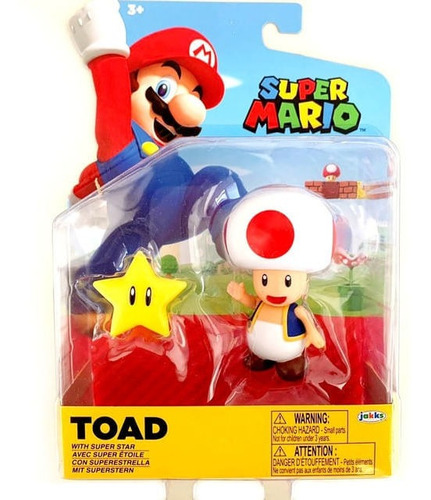 Figura nintendo super mario bros 10 cm Toad