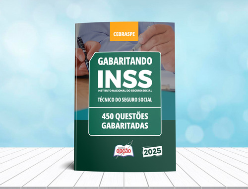 Apostila Inss 2025 - Caderno De Questões Gabaritadas Para Técnico Do Seguro Social - Editora Opção