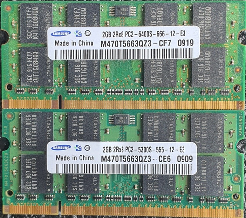 Imagen 3 de 6 de Memoria Ram Laptop 2gb Ddr2 Pc2-6400 667/800mhz