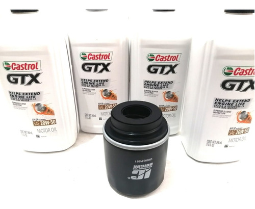 Filtro De Aceite + 4 Lts De Aceite Vw Vento 1.6 2014 Al 2018