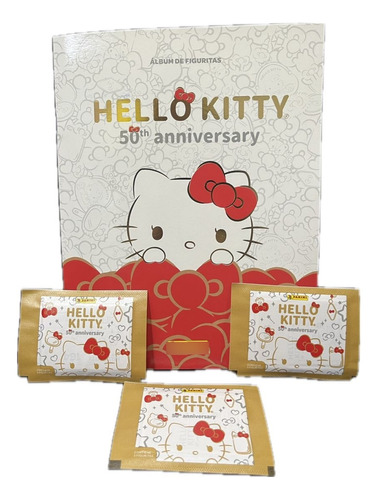 Hello Kitty 50ºaniversario 2024 X15 Sobres +álbum Panini.rey