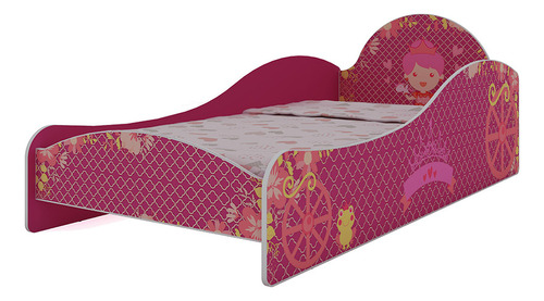 Cama Infantil Princesinha 090 Pink Ploc Gelius