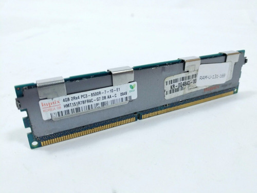 Memoria Ram Servidor 4gb Pc3-8500r 1066 Ecc,hmt151r7bfr4c-g7 (Usado)