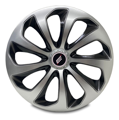 Carlota Esportiva 13 Velox Silver Black Vw Gol G2 G3 G4 G5