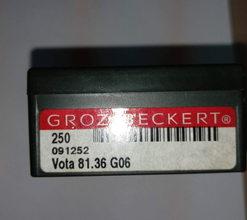 Caja Con 250 Agujas Marca Groz Beckert Vota 81.36 G06 Nuevas