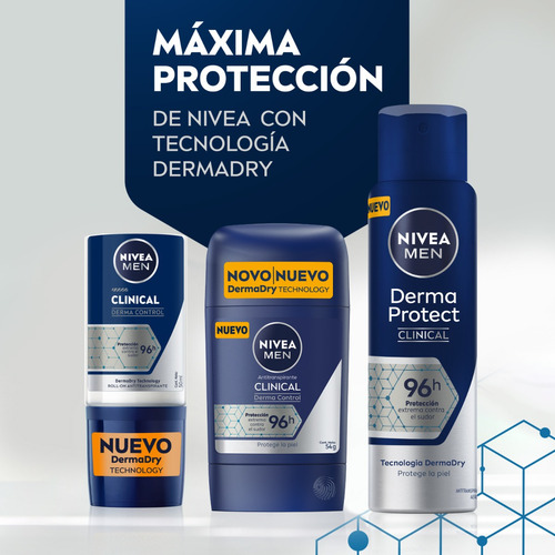 Nivea Clinical Antitranspirante En Barra Masculino 50ml