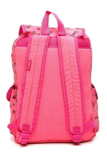Imagem 4 de 4 de Mochila Capricho Rosa 11002 Flower Escolar