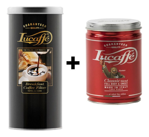 Lucaffe Breakfast 500gr + Lucaffe Classic250 Gr Envió Gratis