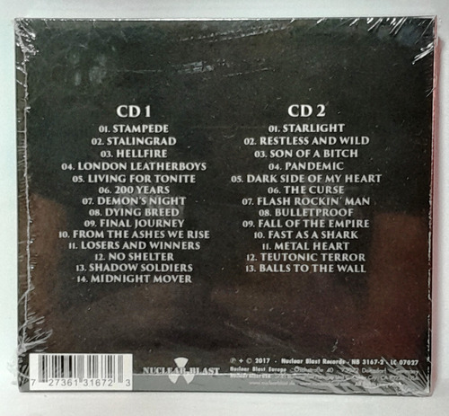 Cd Accept, Restless And Live, Blind Rage (2 Cds)