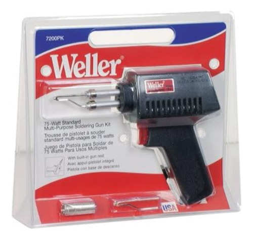 Pistola De Soldar Weller 75 Vatios Doble Punta Y Accesorios