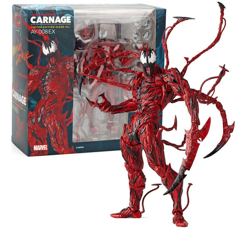 Red Venom Marvel Carnage Series Acción Figura Modelo Juguete