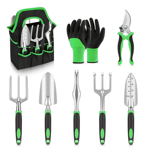 Sungwoo Garden Tool Set 8 Piezas, Servicio Pesado Y Herramie