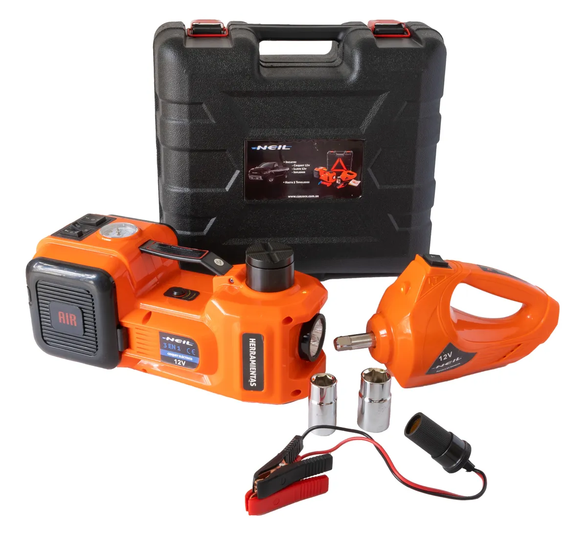 Carjack (Criquet 12v + pistola + inflador)