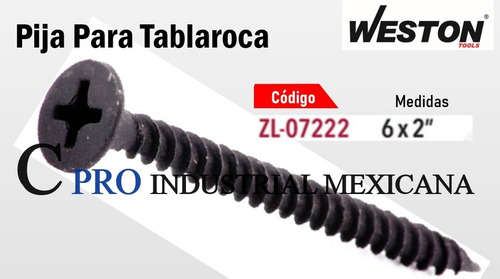 5500 Pijas Para Tablaroca #6 X 2 P