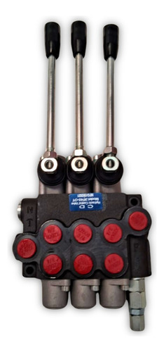 Válvula O Comando Hidráulico Manual 3cuerpos 40lts Monoblock