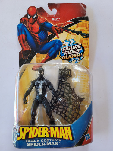 Marvel Spiderman Black Spiderman Symbiote Hasbro 2009 (Usado)