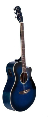 Guitarra Electroacustica Tipo Apx Azul Parquer Con Eq Color Azul Marino Orientación De La Mano Derecha