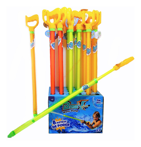 Pistola De Agua Water Pump 65cm Arma Juguete Lanza Agua 9mts