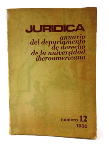 L6511 Anuario Del Departamento De Derecho Iberoamericana 12