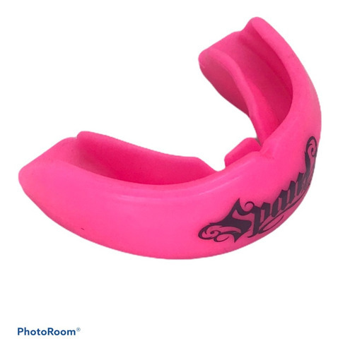 Protetor Bucal Profissional Com Estojo Arcada Superior Spank Cor Rosa Sabor Sem Sabor