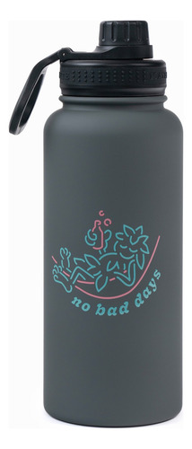 Botella Termo Nomade 950ml No Bad Charcoal Gris