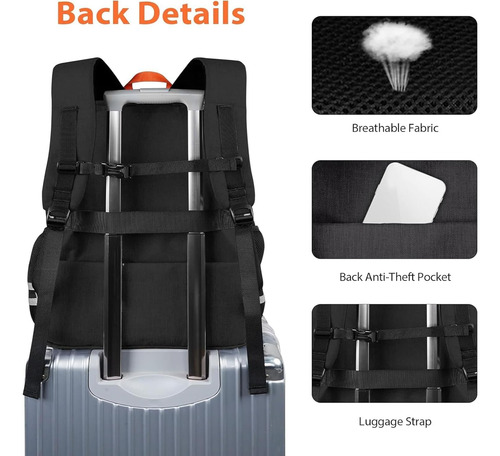 Ytonet Mochila De Gimnasio Con Puerto Usb Y Compartimento Mm